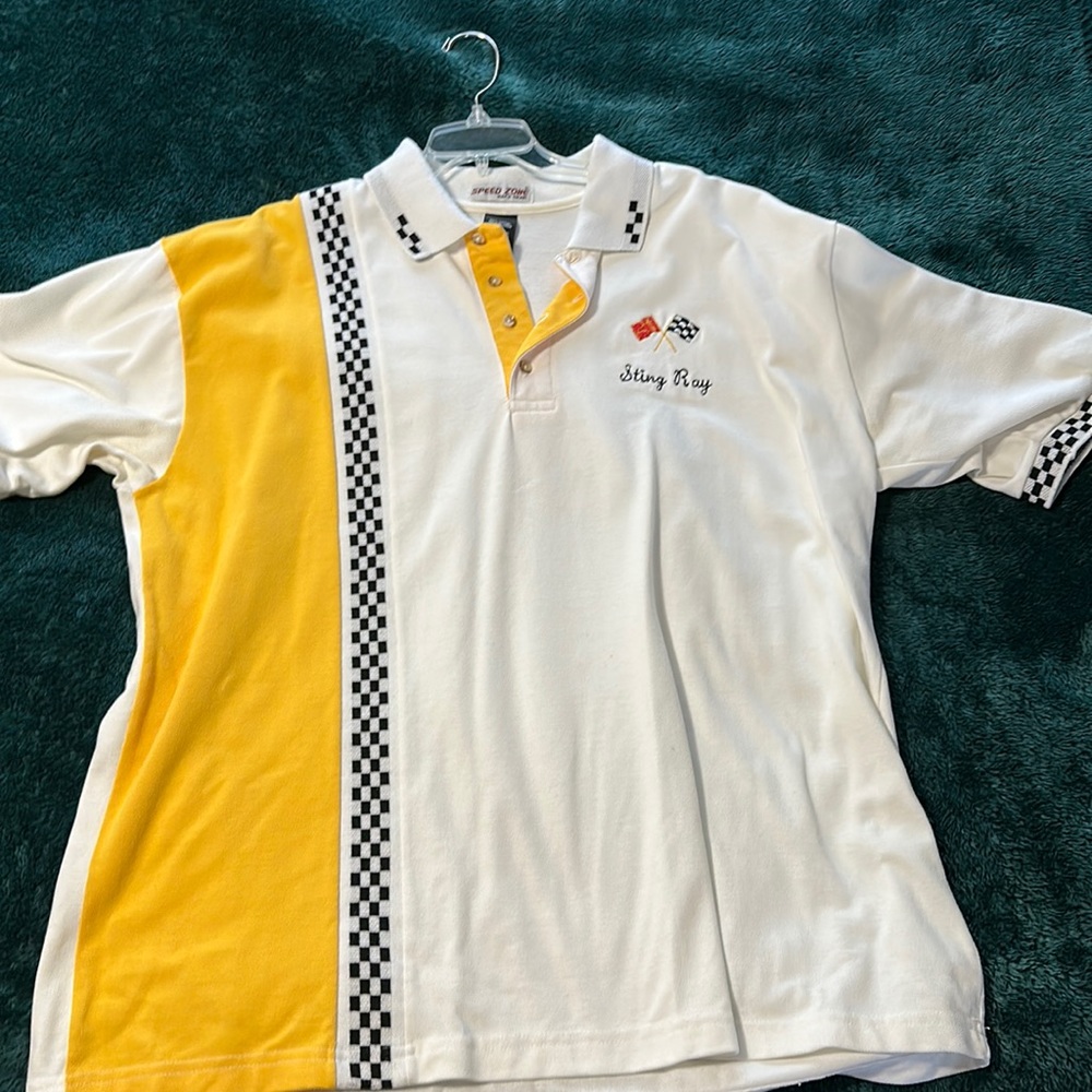 Vintage corvette stingray racing polo